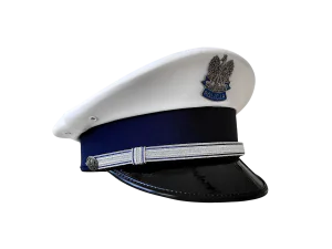 Czapka policyjna dla drogówki - nowy wzór - dla oficerów
