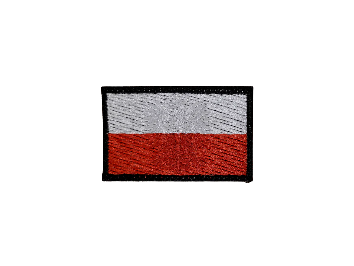 Naszywka Flaga Polski z Orłem 3D