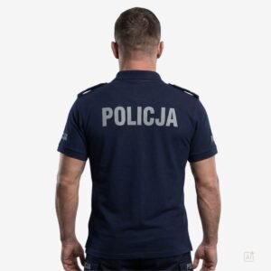 Koszulka Polo POLICJA - regulaminowa - obrazek 2