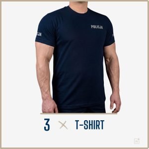 3 x T-shirt Policyjny Regulaminowy