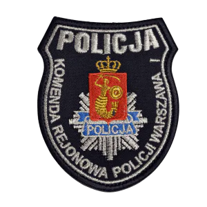 Naszywka policyjna tarcza KRP w Warszawie