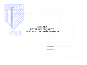 Książka ewidencji środków przymusu bezpośredniego - obrazek 2