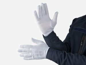 Rękawiczki białe policyjne