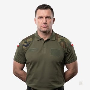 Koszulka Polo męska, kolor Khaki, Wojsko Polskie